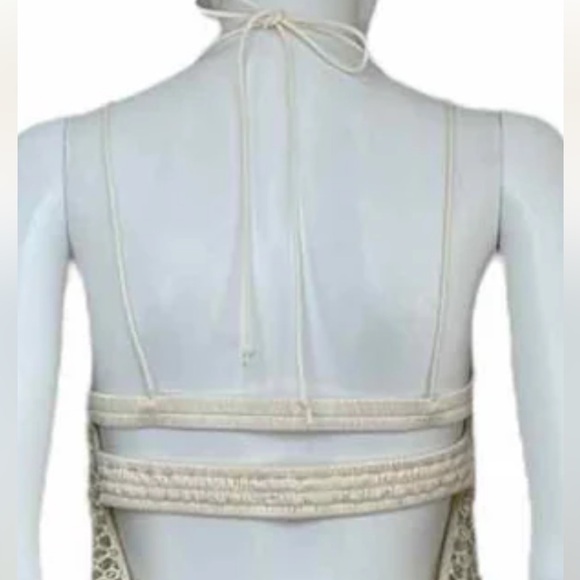 Free People Intimately Crochet Embellished Body Suit Dress Size Small - Picture 4 of 12